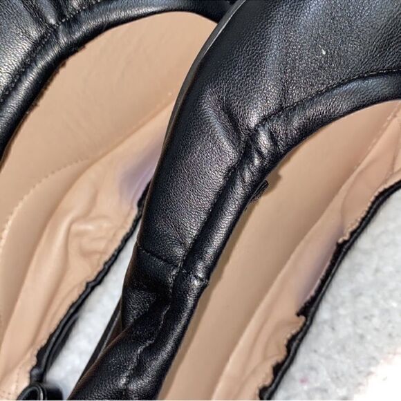 Taryn Rose Black Leather Flats(Size 8B) - Picture 9 of 9